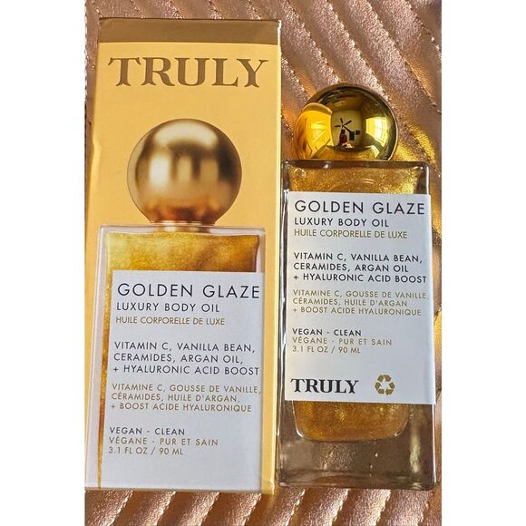TRULY - NWT Golden Glaze Luxury Body Oil. Scented w/Clove, Orange, & Vanilla - Picture 16 of 16
